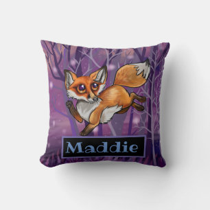 Baby Fox Throw Pillow
