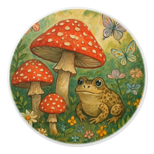 Baby Frog Ceramic Knob