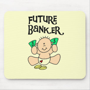 Baby Future Banker T-shirts and Gifts Mouse Pad