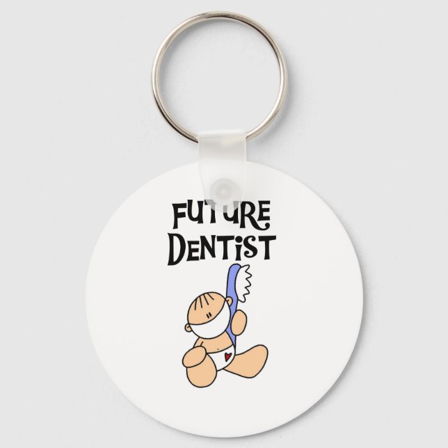 Baby Future Dentist T-shirts and Gifts Keychain (Front)
