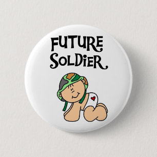 Baby Future Soldier 2 Inch Round Button