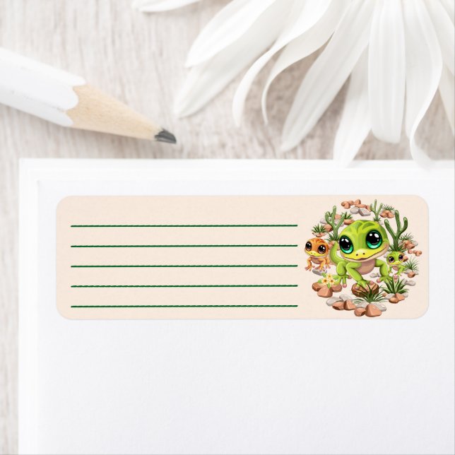 Baby Geckos Cute Cartoon Characters (Insitu)