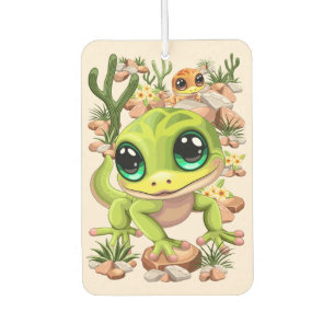 Baby Geckos Cute Cartoon Characters Air Freshener