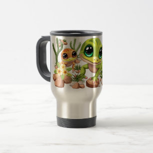Baby Geckos Cute Cartoon Characters Travel Mug