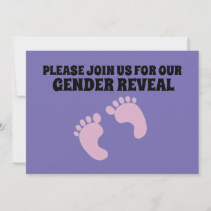 BABY GENDER REVEAL CUSTOM PARTY INVITATIONS