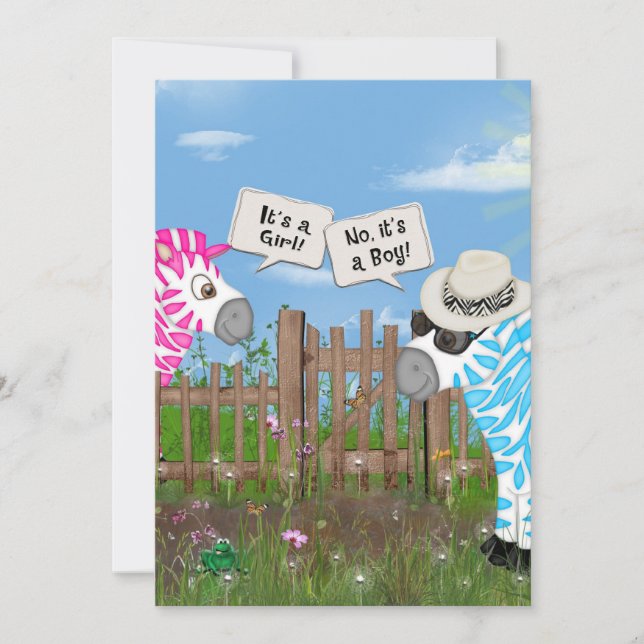 Baby Gender Reveal Party Invitation (Front)