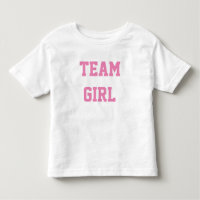 Baby Gender Reveal Party Shirt Team GIRL