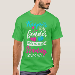 Baby Gender Reveal Shower Pink Or Blue Granny Love T-Shirt