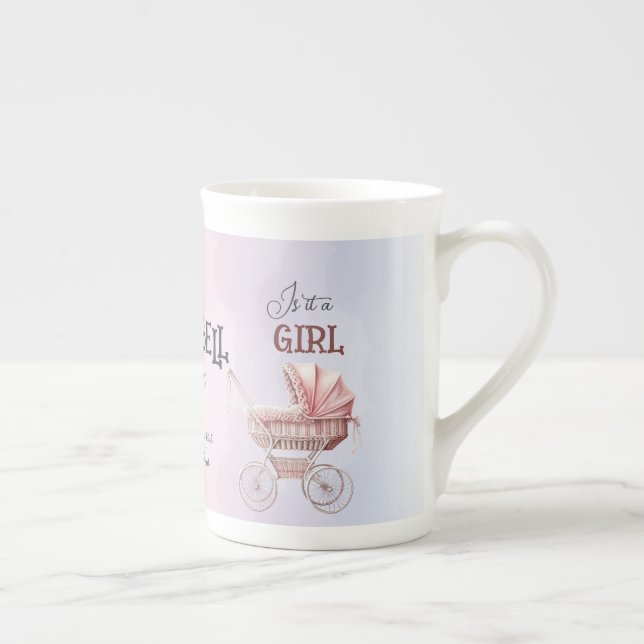 Baby Gender Reveal Specialty  Bone China Mug (Right)
