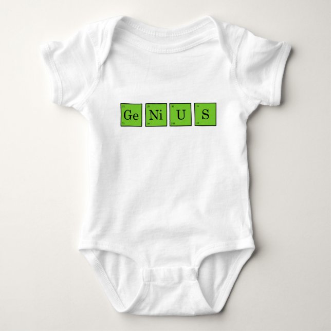 Baby GeNiUS - Green Bodysuit (Front)