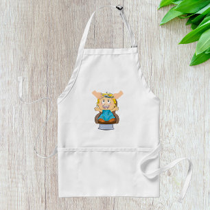 Baby Getting Haircut Funny Kids Barber Shop Standard Apron