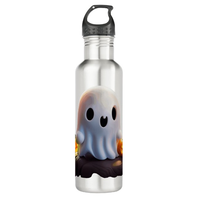 Baby Ghost Creepy Cute Halloween Character 710 Ml Water Bottle (Front)