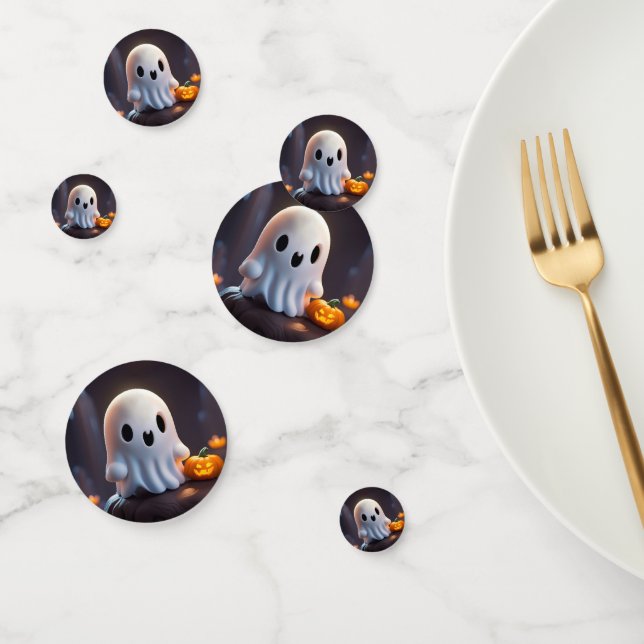 Baby Ghost Creepy Cute Halloween Character Confetti (Group)