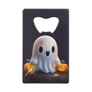 Baby Ghost Creepy Cute Halloween Character Credit Card Bottle Opener