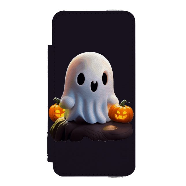 Baby Ghost Creepy Cute Halloween Character Incipio iPhone Wallet Case (Folio Front)