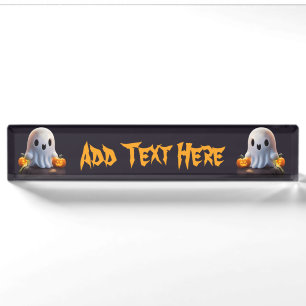 Baby Ghost Creepy Cute Halloween Character Nameplate