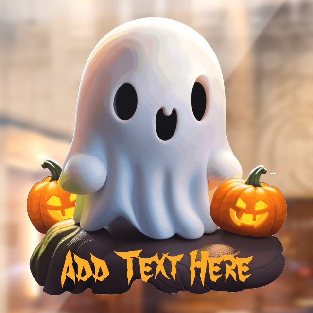Baby Ghost Creepy Cute Halloween Character Window Cling (Sheet 2)