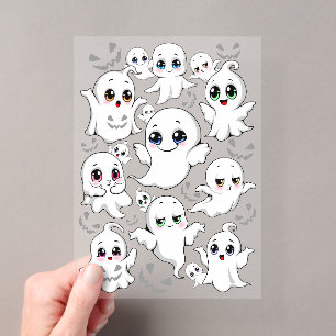Baby Ghosts Spooky Cute Halloween Mood Acrylic Invitations