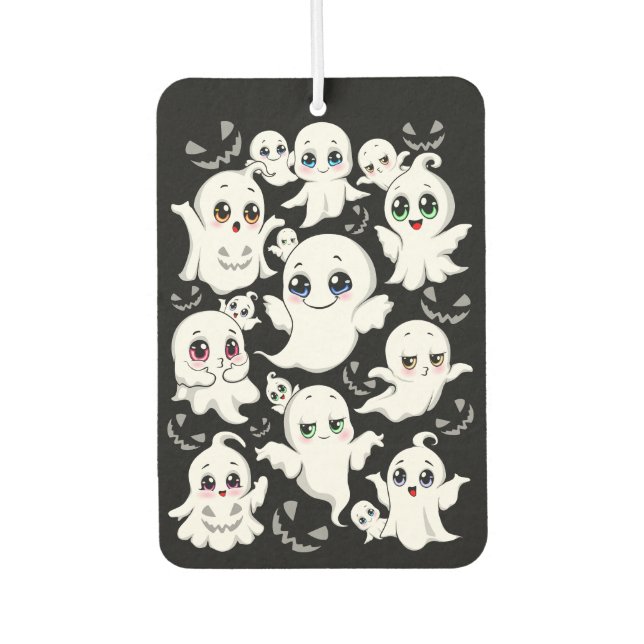 Baby Ghosts Spooky Cute Halloween Mood Air Freshener (Front)