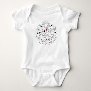 Baby Ghosts Spooky Cute Halloween Mood Bodysuit