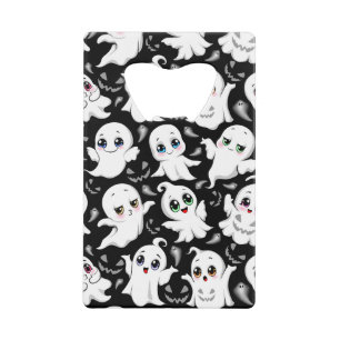 Baby Ghosts Spooky Cute Halloween Mood Credit Card Bottle Opener
