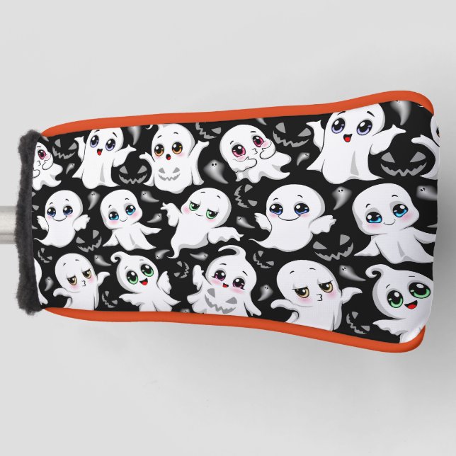 Baby Ghosts Spooky Cute Halloween Mood Golf Head Cover (Front)