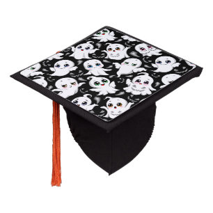 Baby Ghosts Spooky Cute Halloween Mood Graduation Cap Topper