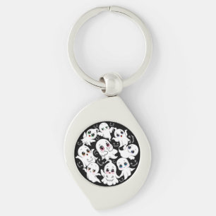 Baby Ghosts Spooky Cute Halloween Mood Keychain
