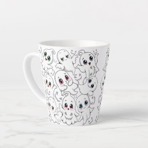 Baby Ghosts Spooky Cute Halloween Mood Latte Mug