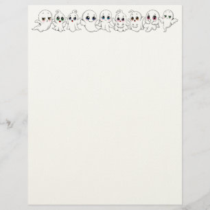 Baby Ghosts Spooky Cute Halloween Mood Letterhead