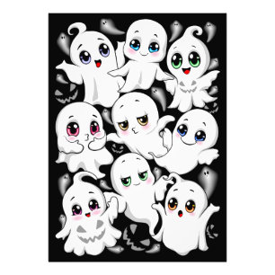 Baby Ghosts Spooky Cute Halloween Mood Photo Print