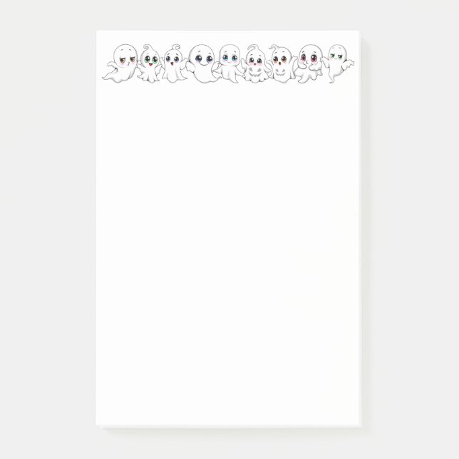 Baby Ghosts Spooky Cute Halloween Mood Post-it Notes (Front)