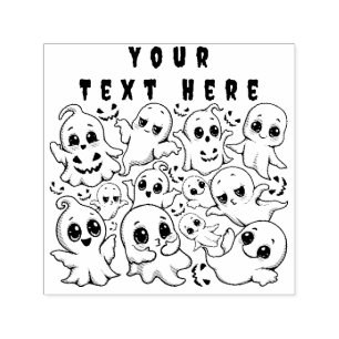 Baby Ghosts Spooky Cute Halloween Mood Self-inking Stamp
