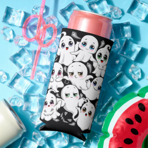 Baby Ghosts Spooky Cute Halloween Mood Seltzer Can Cooler