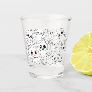 Baby Ghosts Spooky Cute Halloween Mood Shot Glass