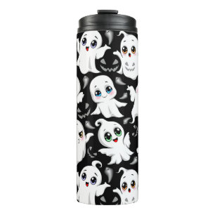 Baby Ghosts Spooky Cute Halloween Mood Thermal Tumbler