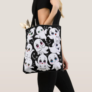 Baby Ghosts Spooky Cute Halloween Mood Tote Bag