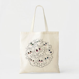 Baby Ghosts Spooky Cute Halloween Mood Tote Bag
