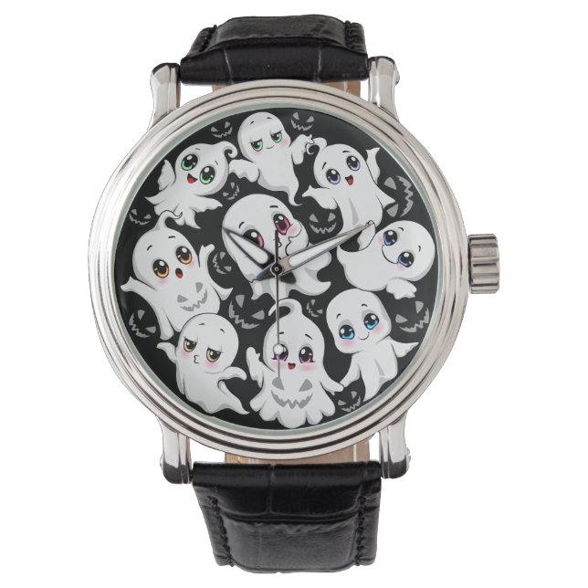 Baby Ghosts Spooky Cute Halloween Mood Watch (Front)