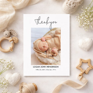 Baby Gift Shower Thank You 4 Photo Collage  Holiday Postcard
