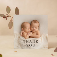 Baby Gift Thank You Twins Newborn Baby Shower