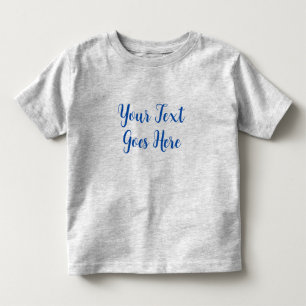 Baby Gifts Upload Photo Grey Create Your Own Toddler T-shirt
