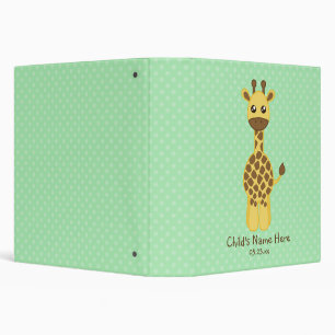 Baby Giraffe Binder
