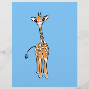 Baby Giraffe - blue