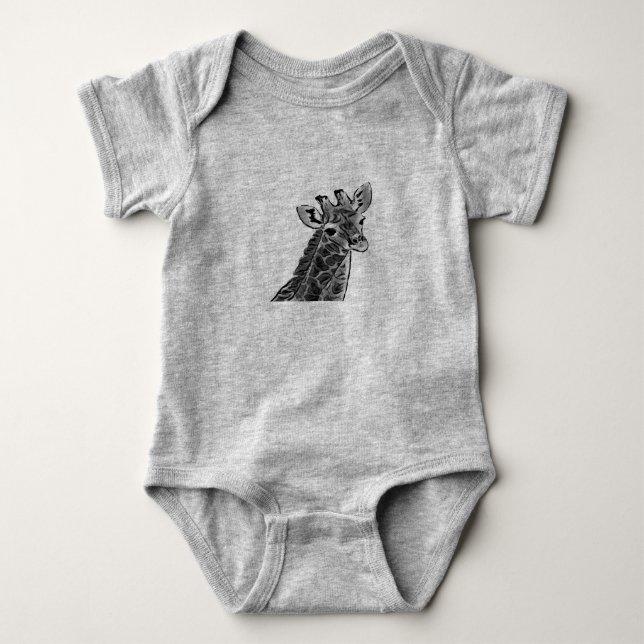  BABY giraffe BODYSUIT (Front)