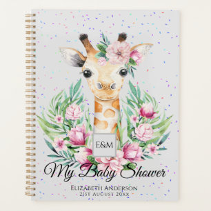Baby Giraffe Boho Fleurs Mère à être planificateur