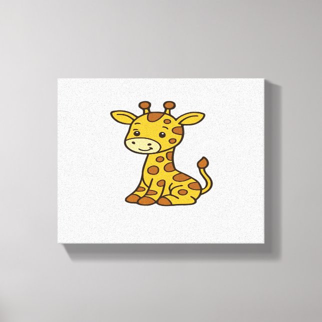 baby giraffe Classic T-Shirt Canvas Print (Front)