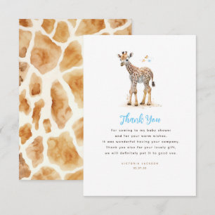 Baby Giraffe Cute Modern Little Thank You