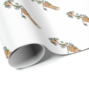 Baby Giraffe - Garland Wrapping Paper