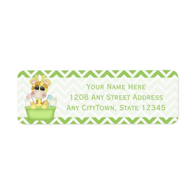 Baby Giraffe Having a Bath (Front)